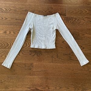 Brandy Melville Off-Shoulder Cropped Top